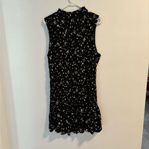 Lulus black and white floral dress